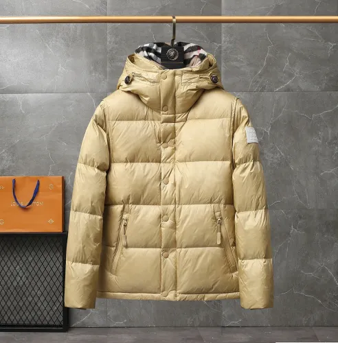 Burberry Design Mens Womens Winter Windprood Down Jackets Keep Warm 90% White Duck Down