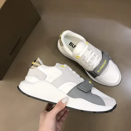 Burberry Mens Shoes Sneakers Fashion Type Luxury Brand Vintage Check Cotton Sneaker with Original Box