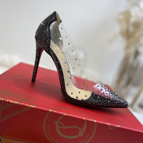 Christian Louboutin Womens Shoes Degrastrassita High Heels Shoes Pumps 10CM