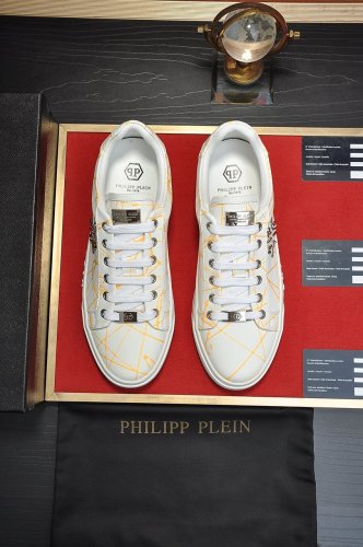 Philipp Plein Men Shoes Sneakers Low Top Sneaker Fashion Design Luxury Brand with Original Box