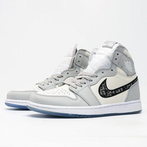 Nike + Dior Men Shoes Fashion Sneaker Luxury Brand Sports High Top Design