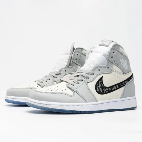 Nike + Dior Men Shoes Fashion Sneaker Luxury Brand Sports High Top Design