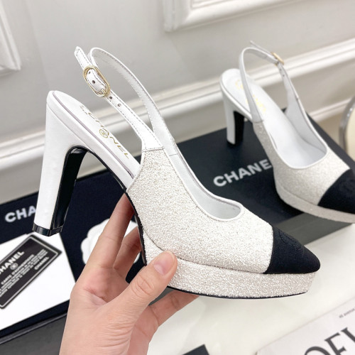 Chanel Womens Shoes Pumps Fashion Sandals Summer Design 9.5cm Heel Luxury Brand Design with Original Box