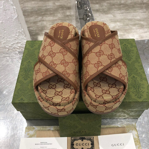 Gucci Womens Shoes Platform Slide Sandal