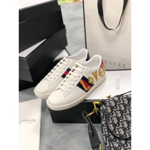 Gucci Mens Shoes Luxury Brand Men's Ace Embroidered Sneaker ‎497090 DOPE0 9095