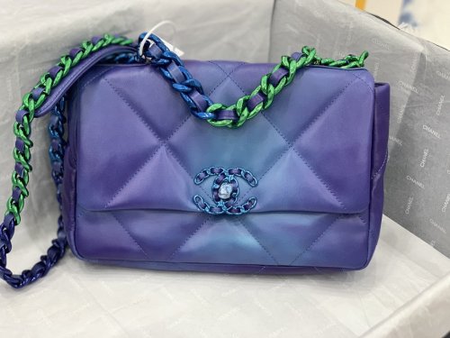 Chanel Womens Bags Shoulder Messenger Bags Chanel 19 Flap Bag Luxury Brand with Original Box