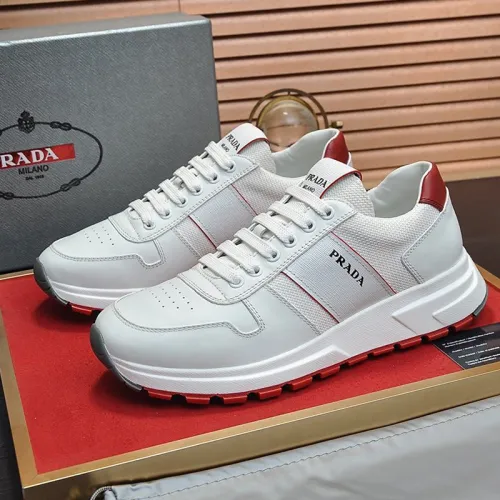 Prada Mens Shoes Sneakers Casual Shoes for Men Luxury Brand Breathable Fashion Sneakers with Original Box