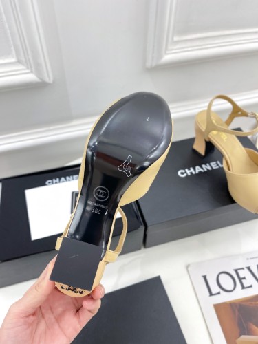 Chanel Womens Shoes Pumps Fashion Sandals Summer Design 7.5cm Heel Luxury Brand Design with Original Box