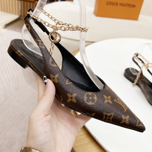 Louis Vuitton Womens Shoes Sandals Slippers Leather Design Luxury Brand Fashion Sandals with Original Box