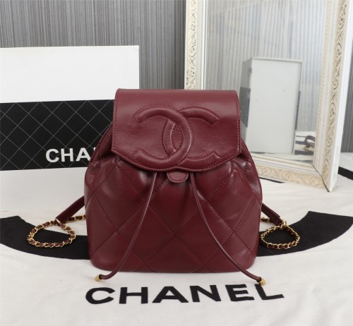 Chanel Womens Bags Drawstring Backpack