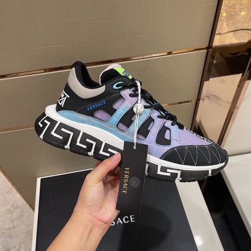 Versace Men Shoes Fashion Design Luxury Brand TRIGRECA SNEAKERS with Original Box