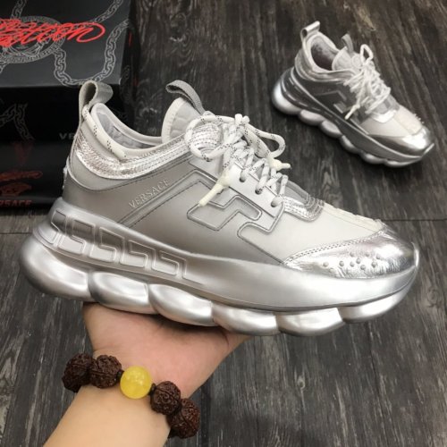 Versace Men Shoes Sneakers Fashion Design Luxury Brand Chain Reaction Sneaker