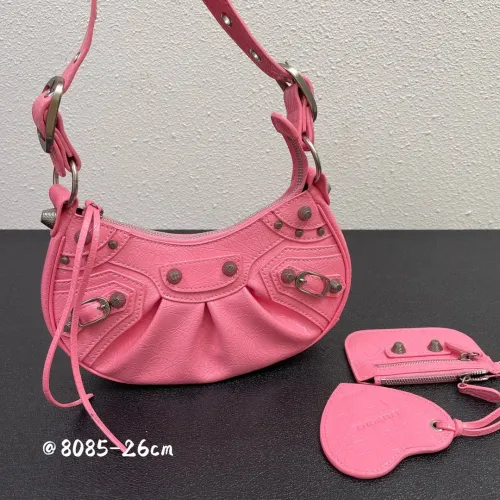 Balenciaga Le Cagole Womens Bags Luxury Brand Balenciaga WOMEN'S LE CAGOLE XS SHOULDER BAG IN PINK