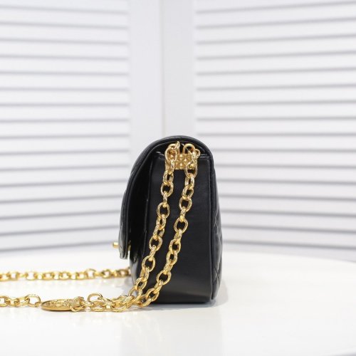 Chanel Womens Bags Flap Bag Lambskin & Gold-Tone Metal Black