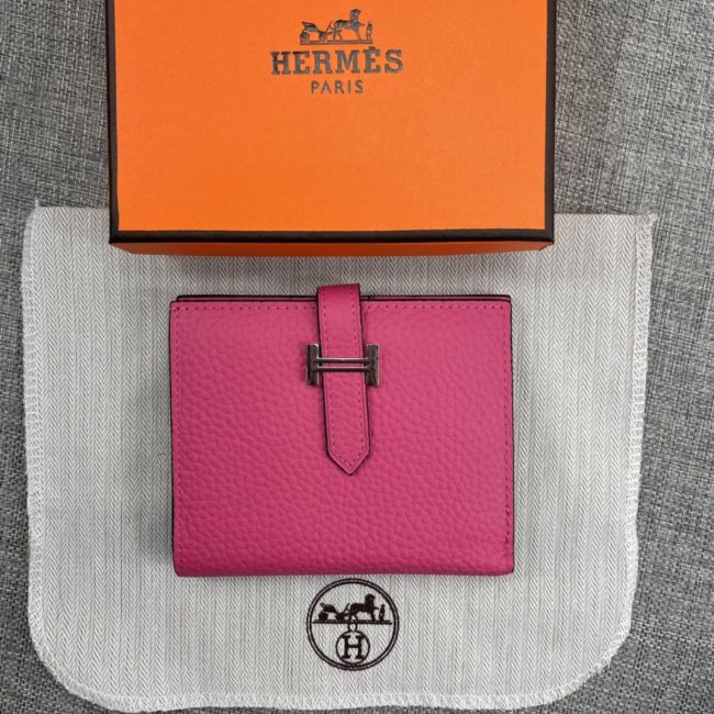 Hermes Womens Mens Wallets Purse Card Holder Leather Design Coin Bag with Original Box