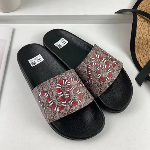 Gucci Mens Shoes Sandals Slides Slippers Luxury Brand Thick Sole Design with Original Box