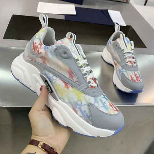 Dior Mens Shoes Sneakers Luxury Brand Breathable Design B22 SNEAKER with Original Box
