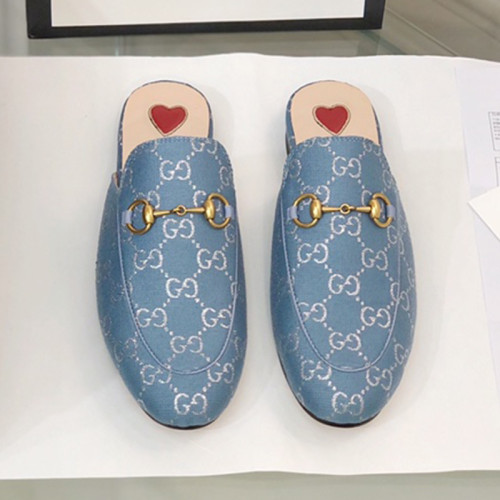Gucci Womens Shoes Casual Loafers Design Luxury Brand Leather Women's jumbo GG Princetown slipper with Original Box 475094 UKO60 2588