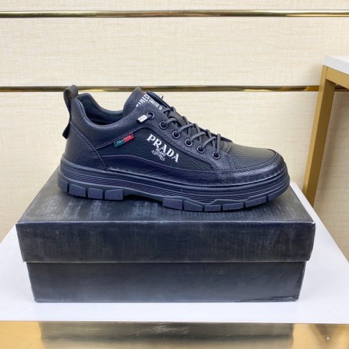Prada Mens Shoes Sneakers Casual Shoes for Men Luxury Brand Breathable Fashion Sneakers with Original Box