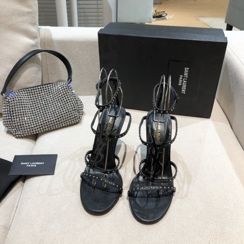 Saint Laurent YSL Womens Shoes Sandals High Heel 10.5cm