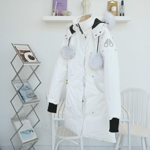 Moose Knuckles Design Womens Winter Windprood Down Jackets Keep Warm 90% White Duck Down