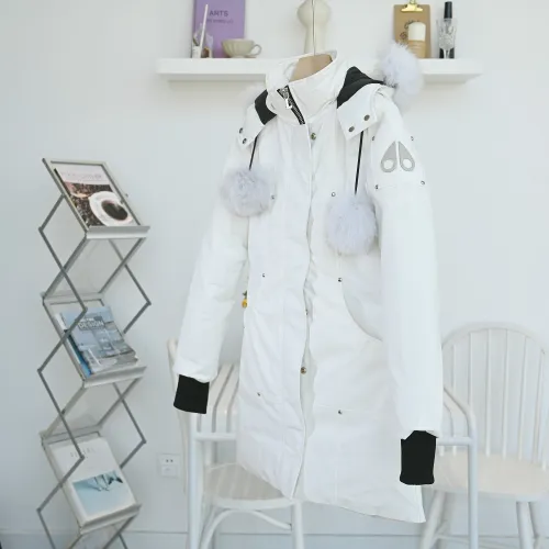 Moose Knuckles Design Womens Winter Windprood Down Jackets Keep Warm 90% White Duck Down
