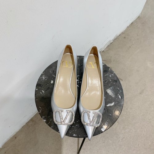 Valentino Women Shoes Mule Flip Flop Sandals VLOGO SIGNATURE CALFSKIN PUMP 45MM / 1.8 IN. with Original Box