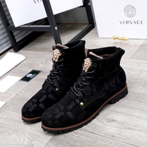 Versace Men Shoes Boots Fashion Design Luxury Brand