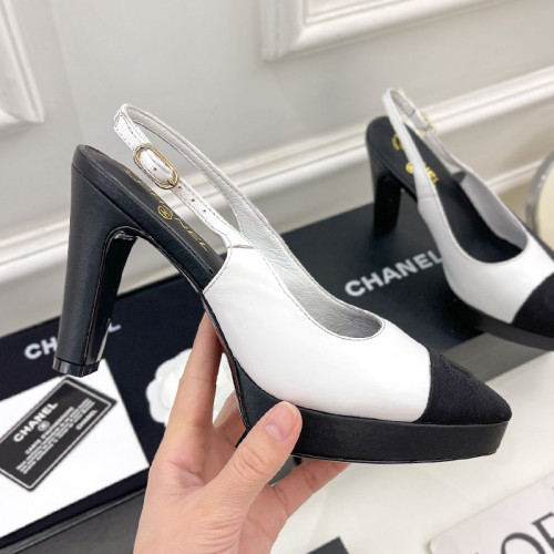 Chanel Womens Shoes Pumps Fashion Sandals Summer Design 9.5cm Heel Luxury Brand Design with Original Box