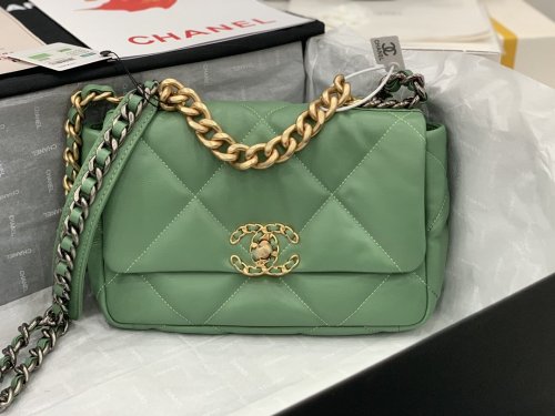 Chanel Womens Bags Shoulder Messenger Bags Chanel 19 Flap Bag Luxury Brand with Original Box