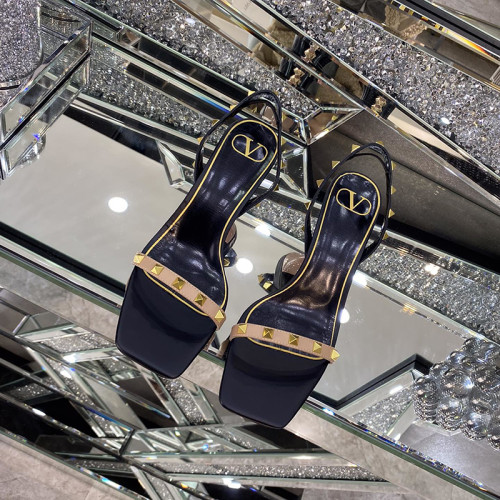 Valentino Womens Shoes Rockstud Sandals 6.5cm