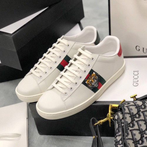Gucci Womens Shoes Fashion Sneakers Lace-Up Luxury Brand Women's Ace Embroidered Sneaker with Original Box