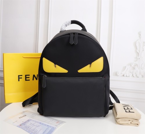 Fendi Mens Womens Bags Backpacks Luxury Brand 7VZ012A2FSF0R2A Backpack in black nylon