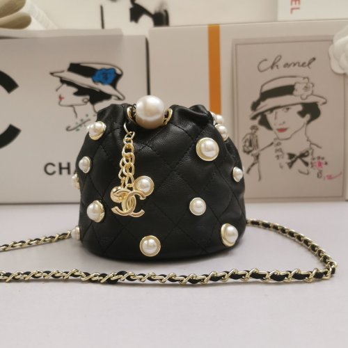 Chanel Womens Bag Shoulder Bag Mini Drawstring Bag