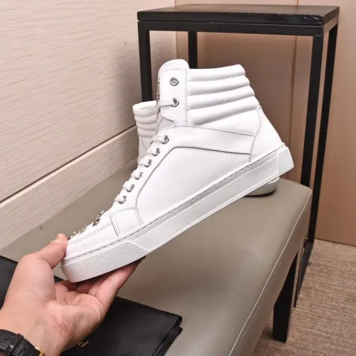 Philipp Plein Men Shoes High Top Sneaker Fashion Design Luxury Brand