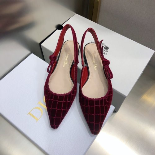 Dior Womens Shoes Sandals Fashion Pumps Luxury Brand D-Doll Quake Oblique J'ADIOR PUMP with Original Box