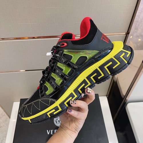 Versace Mens Shoes Sneakers Fashion Design Luxury Brand TRIGRECA SNEAKERS with Original Box
