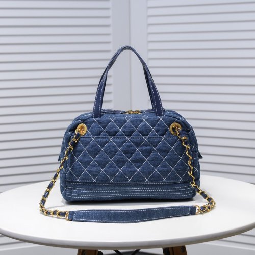 Chanel Womens Bags Shoulder Bag Flap Bag with Top Handle
