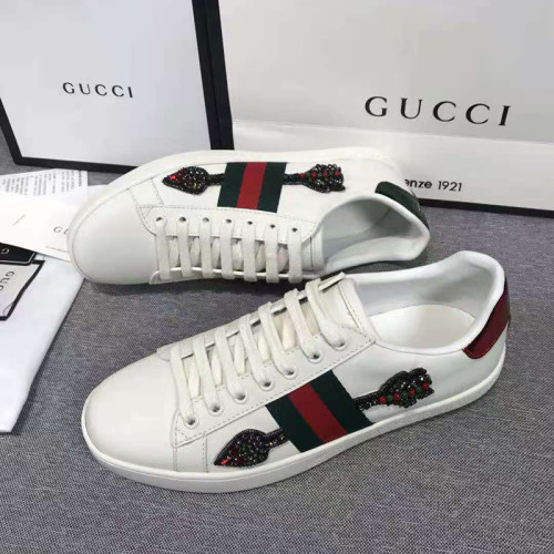 Gucci Women Shoes Sneakers Luxury Brand Women's Ace Embroidered Sneaker 454551 02JP0 9064