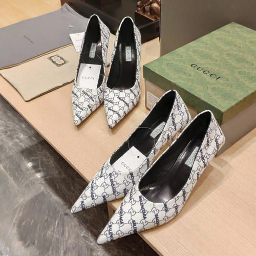 Gucci x Balenciaga Womens Shoes Slingback Pumps High Heel Luxury Brand Wedding Fashion Shoes for Women with Original Box