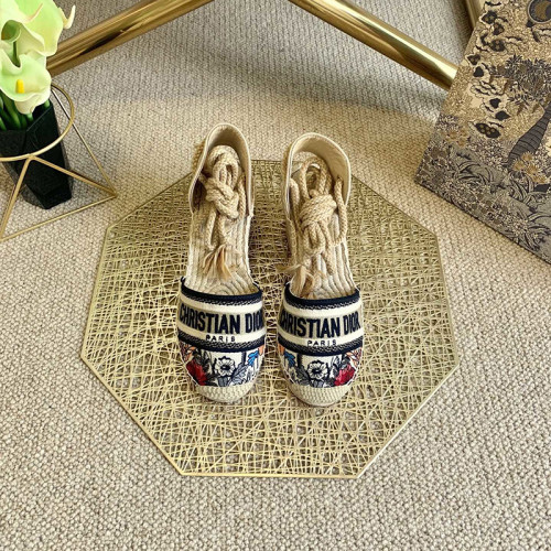 Dior Womens Shoes DIOR GRANVILLE WEDGE ESPADRILLE