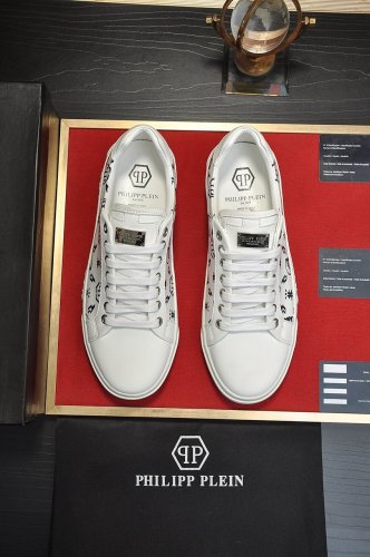 Philipp Plein Men Shoes Sneakers Low Top Sneaker Fashion Design Luxury Brand with Original Box