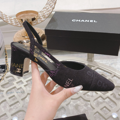 Chanel Womens Shoes Sandals Slingbacks Luxury Brand Design with Original Box Women Slippers Slingback 6cm Heel