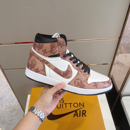 Louis Vuitton NIKE Men Shoes Fashion Sneakers Design Luxury Brand LVXNIKE Air Jordan Sneakers with Original Box