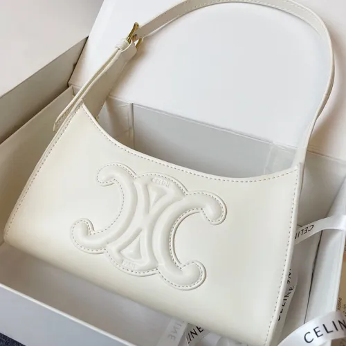 Celine Womens Bags Crossbody Design Luxury Brand CROSSBODY OVAL PURSE CUIR TRIOMPHE IN SMOOTH CALFSKIN with Original Box