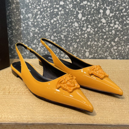 Versace Brand Womens Sandals Shoes Pumps Leather Big Size LA MEDUSA LEATHER PUMPS Design Luxury Brand Sandals for Women