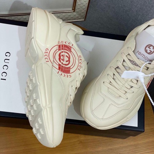 Gucci Womens Shoes Sneakers Fashion Type Luxury Brand Design Rhyton Sneaker with Original Box