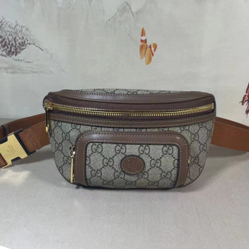 Gucci Mens Bags Shoulder Messenger Bags Luxury Brand Belt bag with Interlocking G with Original Box 682933 92THG 8563