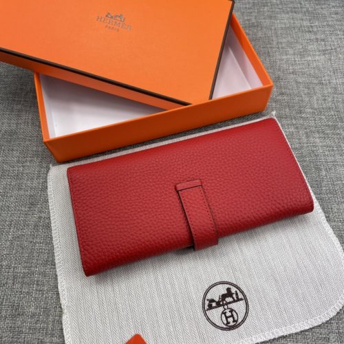 Hermes Womens Mens Wallets Purse Bag Clutch Leather Design Coin Bag with Original Box