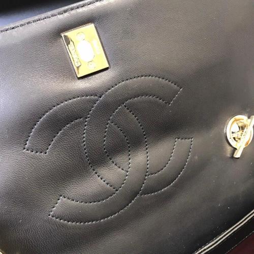 Chanel Womens Shoulder Bags Luxury Brand with Original Box Small Flap Bag With Top Handle Lambskin & Gold-Tone Metal Black